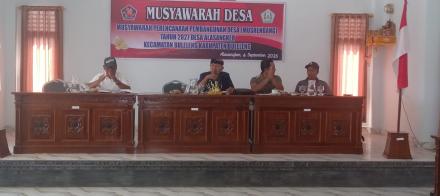 PEMERINTAH DESA ALASANGKER LAKSANAKAN MUSRENBANG DAN PENYUSUNAN RKP DESA TAHUN 2027